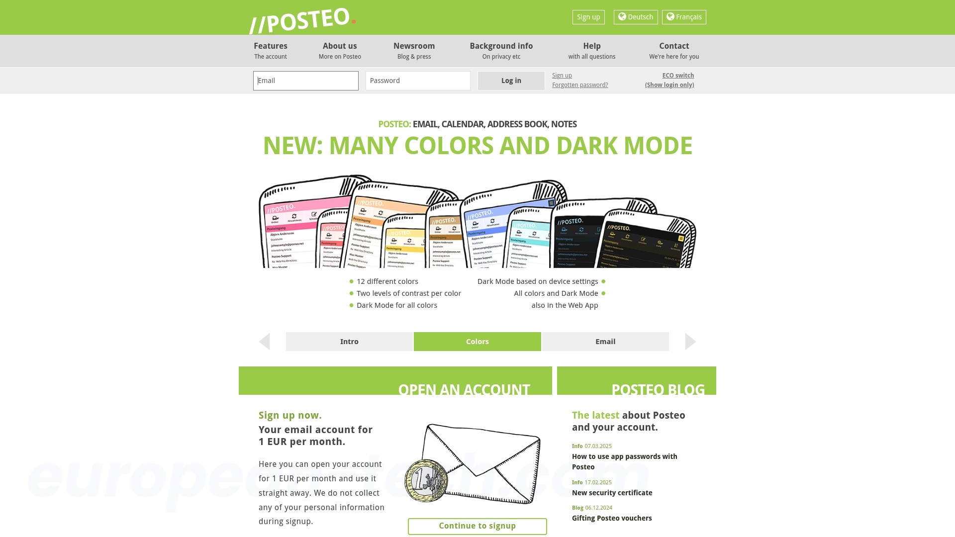 Posteo - European service from Germany